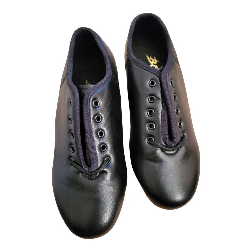 Bokimd Women's/Child's Jazz Tap Shoes Split Sole Leather Girls Dance Size 6